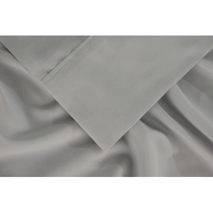 Bedgear Basic Sheet Set - Light Gray, Twin Size