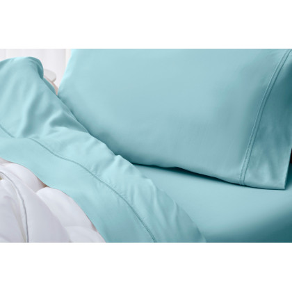 Bedgear Hyper-Linen Sheet Set - Misty Blue, Queen Size