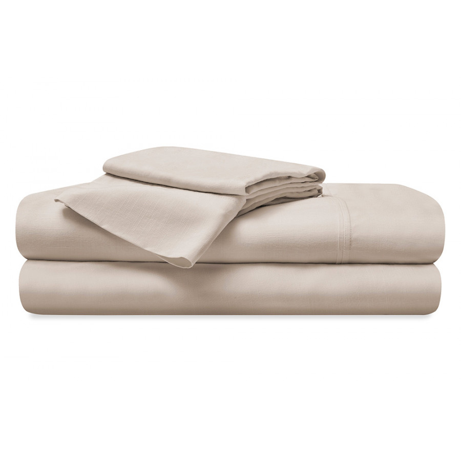 Bedgear Hyper-Linen Sheet Set - Medium Beige, Queen Size