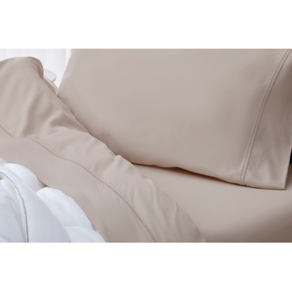 Bedgear Hyper-Linen Sheet Set - Medium Beige, Queen Size