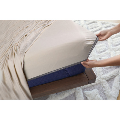 Bedgear Hyper-Linen Sheet Set - Medium Beige, Queen Size