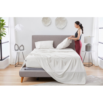 Bedgear Hyper-Linen Sheet Set - Bright White, King Size