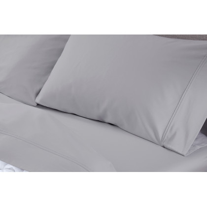 Bedgear Hyper-Cotton Sheet Set - Light Gray, Twin Size