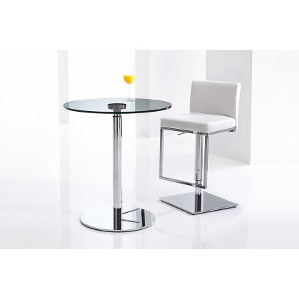 Bellini 134B Swivel Hydraulic Barstool - White