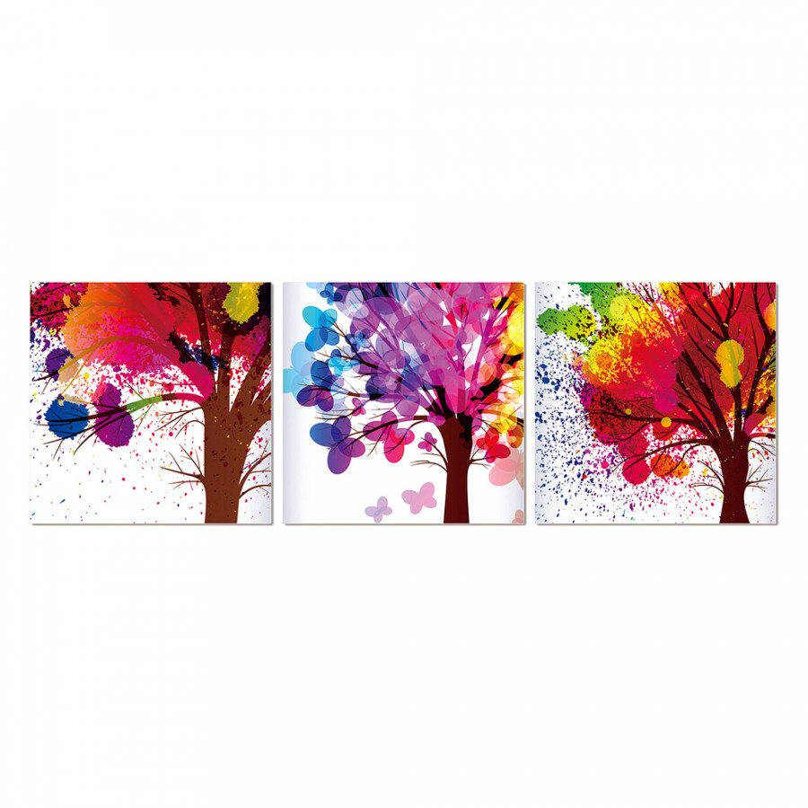 Bellini - 3 Piece Acrylic Panel Picture of Three Wishes in Multi-Color