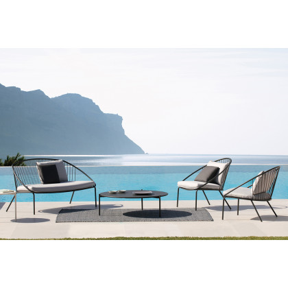 Bellini - Aria Round Coffee Table in Gray