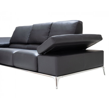 Bellini Arianna Sectional - Anthracite, Left Hand Facing