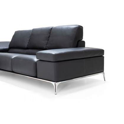 Bellini Arianna Sectional - Anthracite, Left Hand Facing