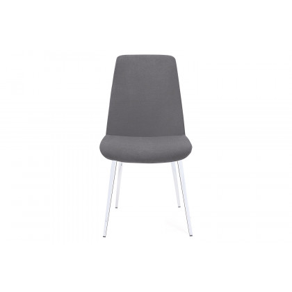 Bellini Athena Dining Chair Set of 2 - Gray, Fabric