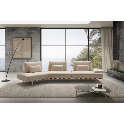 Bellini Avola Left Hand Facing Sectional - Light Gray