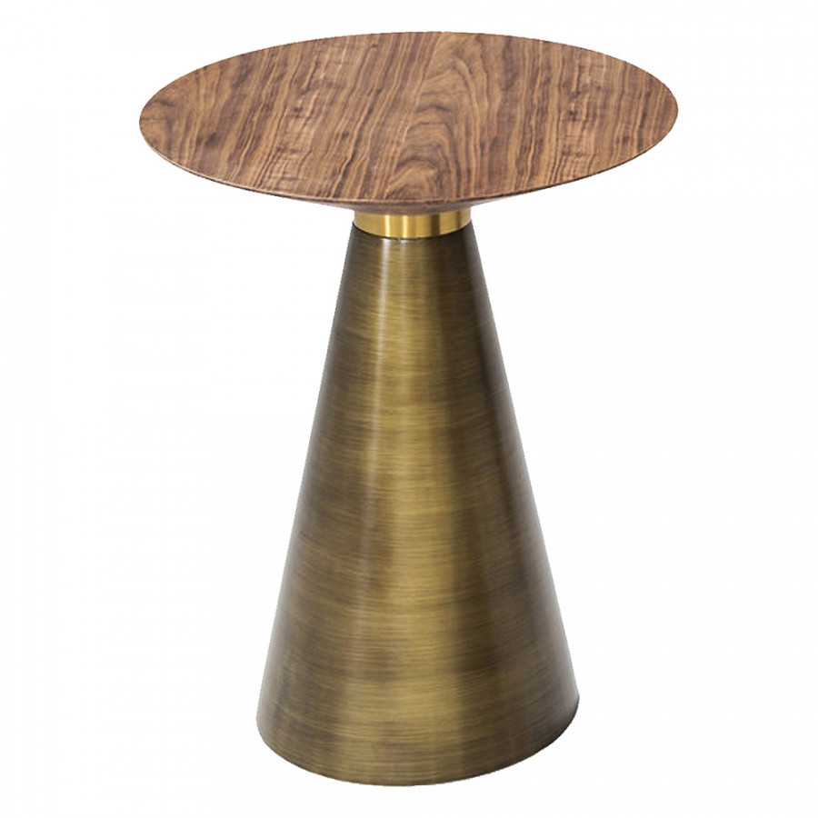 Bellini Bari End Table - Gold, 22"
