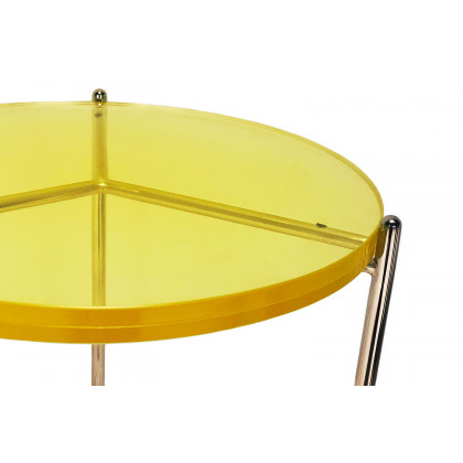Bellini Bolt End Table - Yellow, 18"