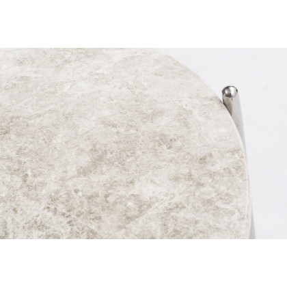 Bellini Bolt End Table - Gray, 18"