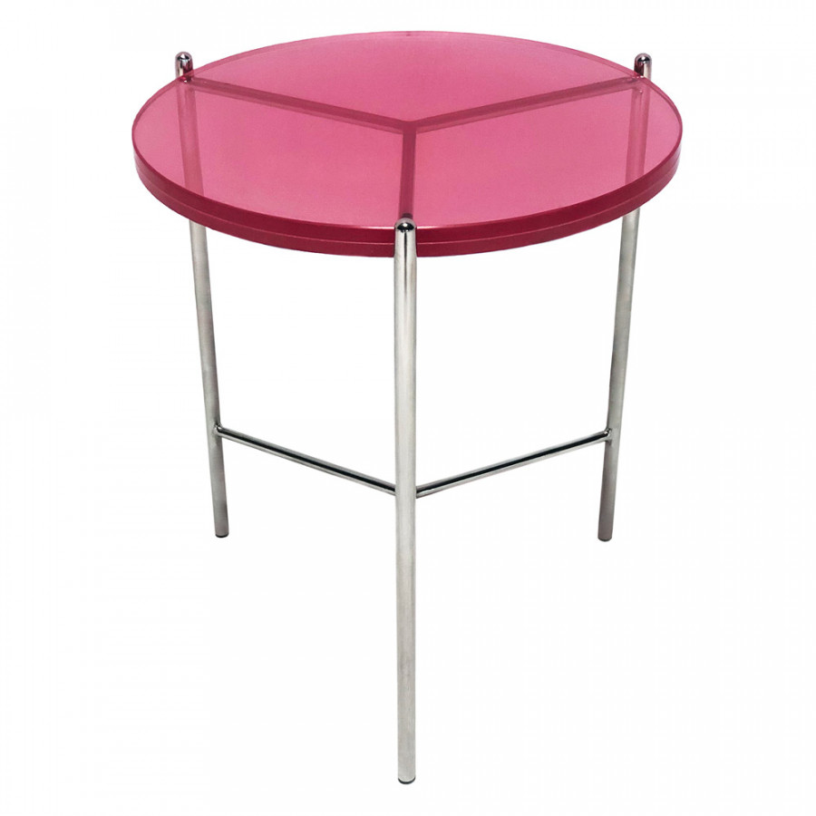 Bellini Bolt End Table - Pink, 24"