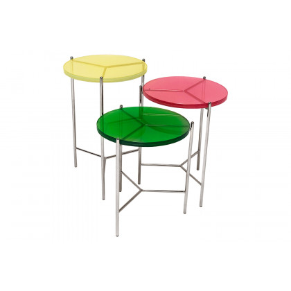 Bellini Bolt End Table - Pink, 24"