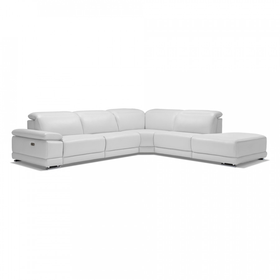 Bellini Escape Right Hand Facing Sectional with 1 Motion - White