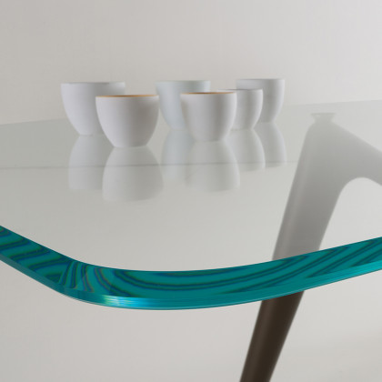 Bellini Esse Dining Table - Bronze/Titanium