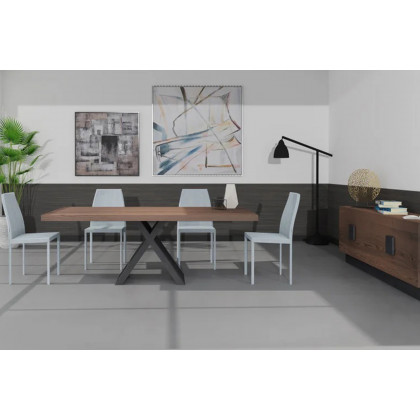 Bellini Gian Dining Table - Walnut, 79"