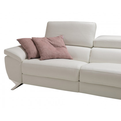 Bellini Natalia Sectional - White, Right Hand Facing