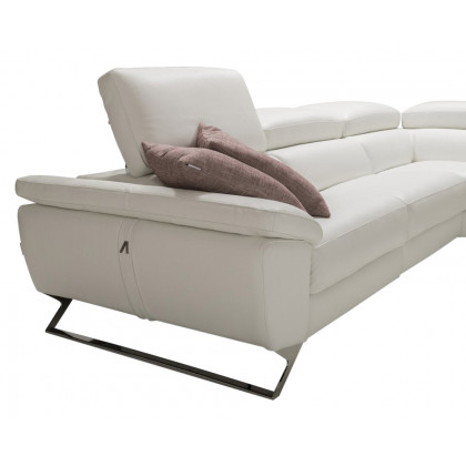 Bellini Natalia Sectional - White, Right Hand Facing