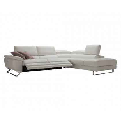 Bellini Natalia Sectional - White, Right Hand Facing