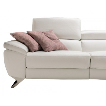 Bellini Natalia Sectional - White, Right Hand Facing