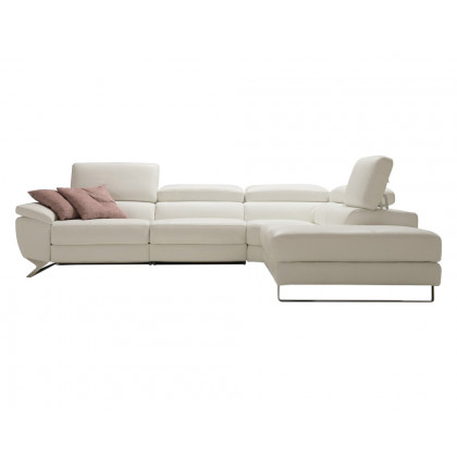 Bellini Natalia Sectional - White, Right Hand Facing