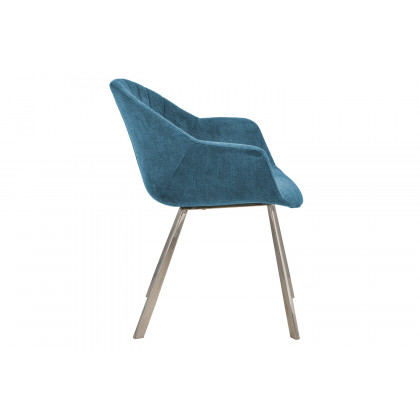 Bellini Natalie Arm Chair Dining Chair Set of 2 - Blue