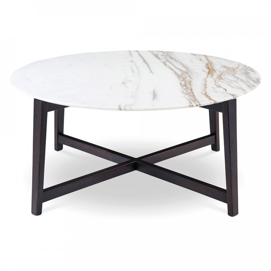 Bellini - Nina Coffee Table in White/Smoked Oak