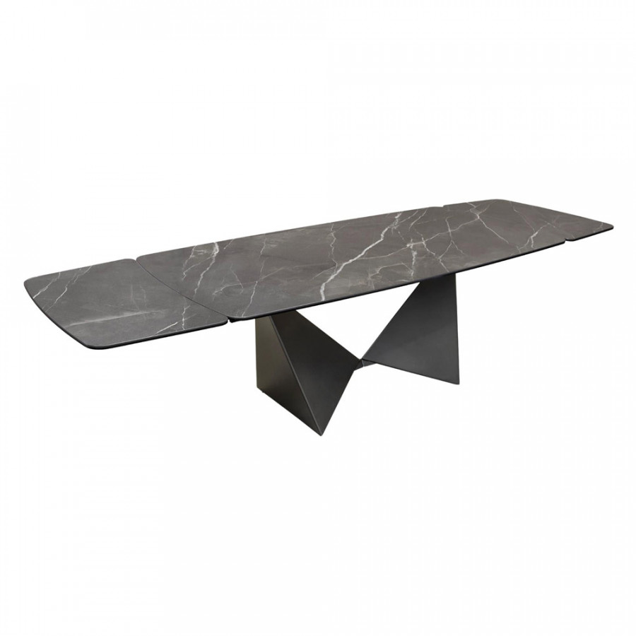 Bellini Origami Dining Table - White Calacatta Gold Lucido, 87"