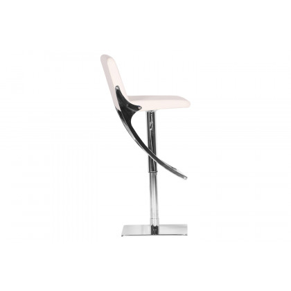 Bellini Sonic Swivel Hydraulic Barstool - White