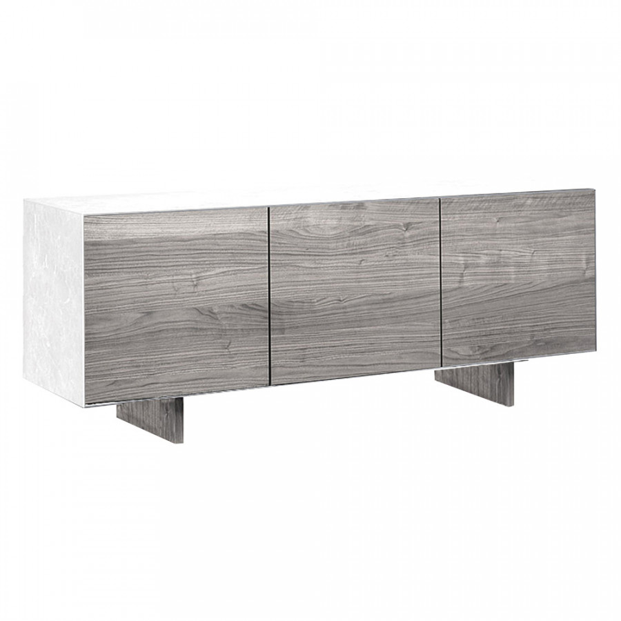 Bellini Thin Sideboard - White/Gray Ash