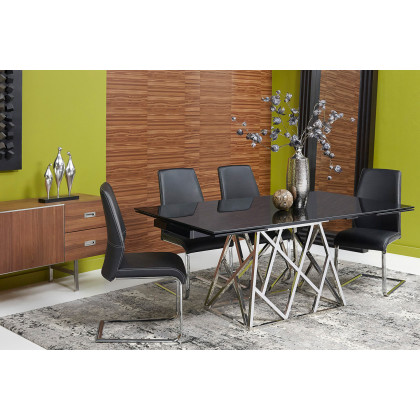 Bellini - Twist Dining Table Base Only in Silver