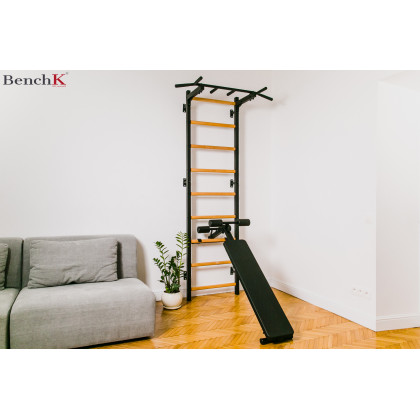 BenchK B1B Rotatable Workout Bench - Black