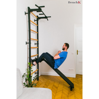 BenchK B1B Rotatable Workout Bench - Black