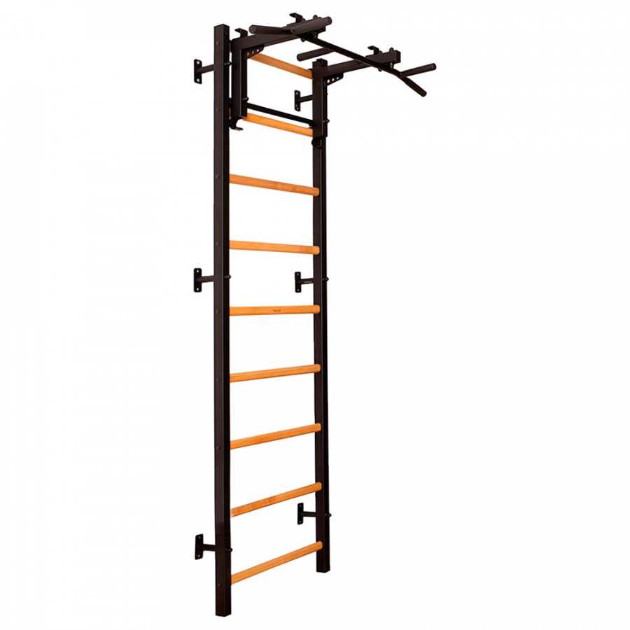 BenchK - 731 Wood Wall Bar with Convertible Pull-Up Bar