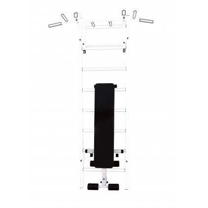 BenchK B1W Rotatable Workout Bench - White