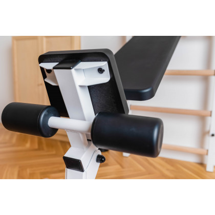 BenchK B1W Rotatable Workout Bench - White