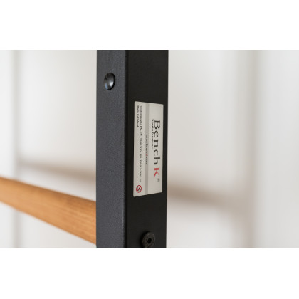 BenchK 521B Wall Bar with Pull-Up Bar - Black/Wood