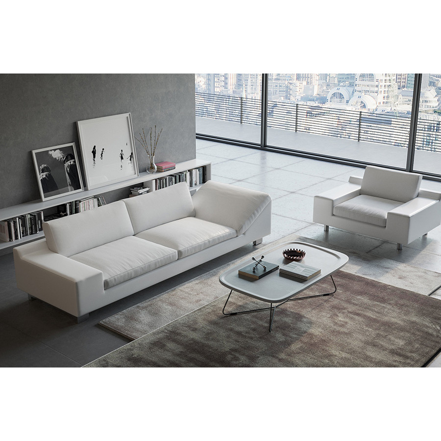 Calia Maddalena Penelope 2 Seater Sofa With 1 Square And 1 Triangle Arm