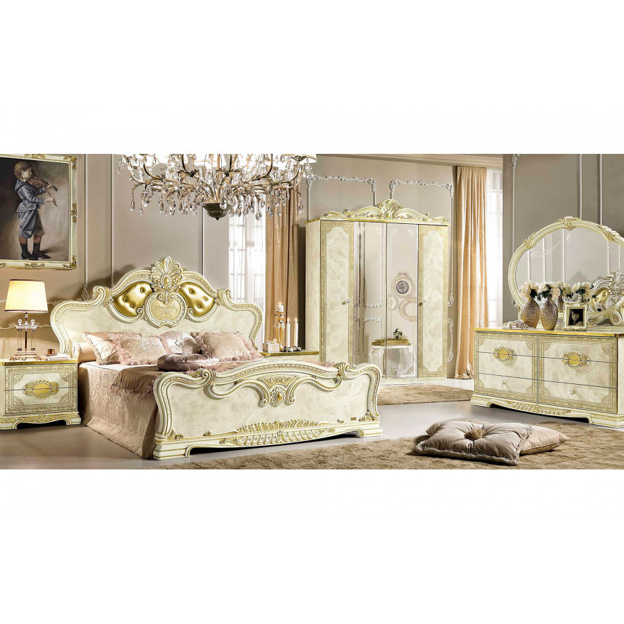 Camelgroup Leonardo 4-Door Wardrobes - Ivory