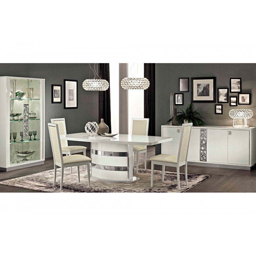 Camelgroup Roma Liscia Dining Chair - White, Eco-Leather