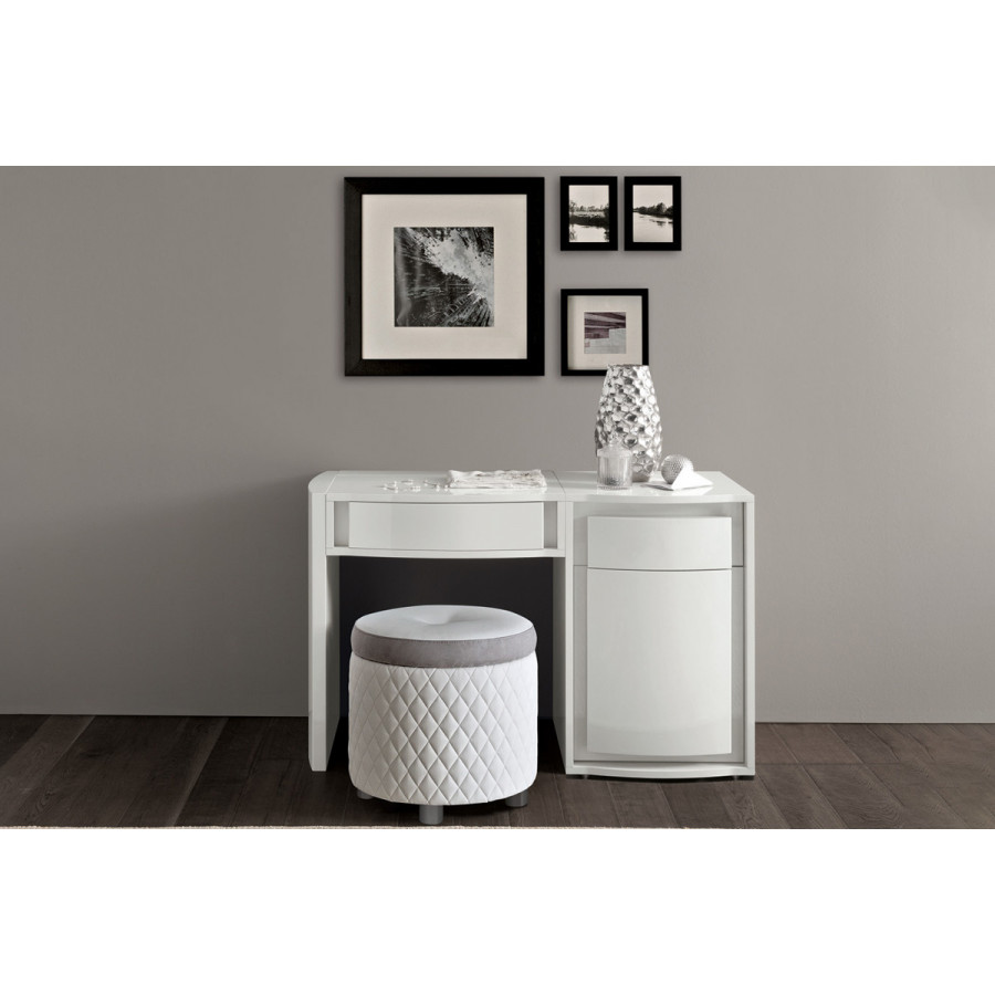 Camelgroup - Dama Bianca 1-Door 1 Drawer Base in White