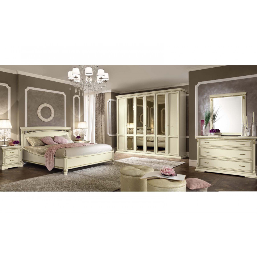 Camelgroup Treviso Night Queen Size Bed - White Ash