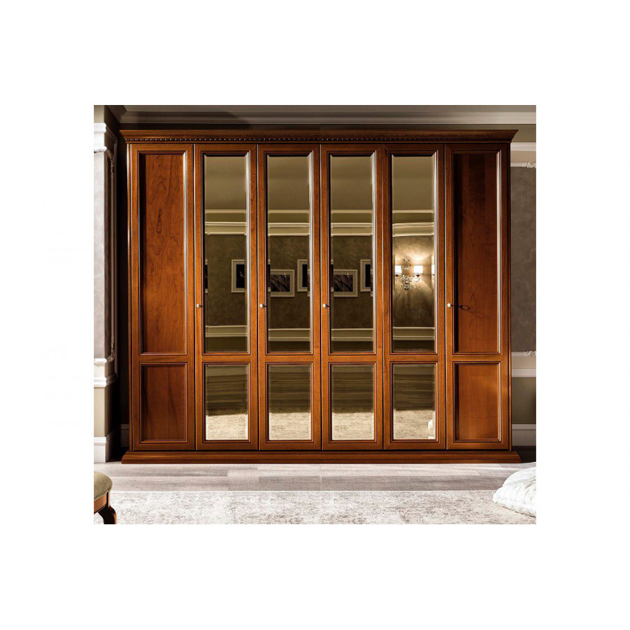 Camelgroup Treviso Night 6-Door Wardrobe - Cherry Wood