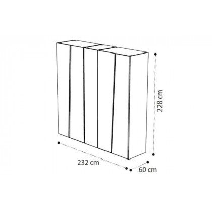 Camelgroup Storm 5-Door Wardrobe