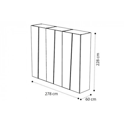 Camelgroup Storm 6-Door Wardrobe