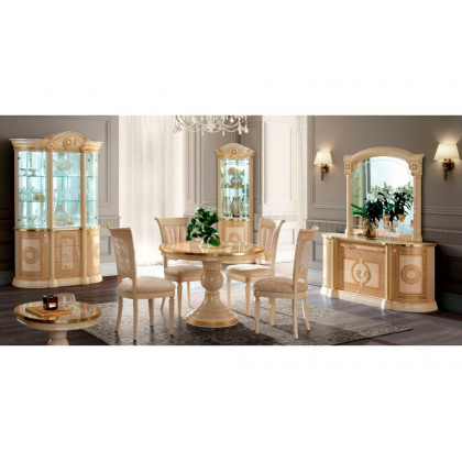 Camelgroup Aida 3-Door China Cabinet with 2 LED - Ivory
