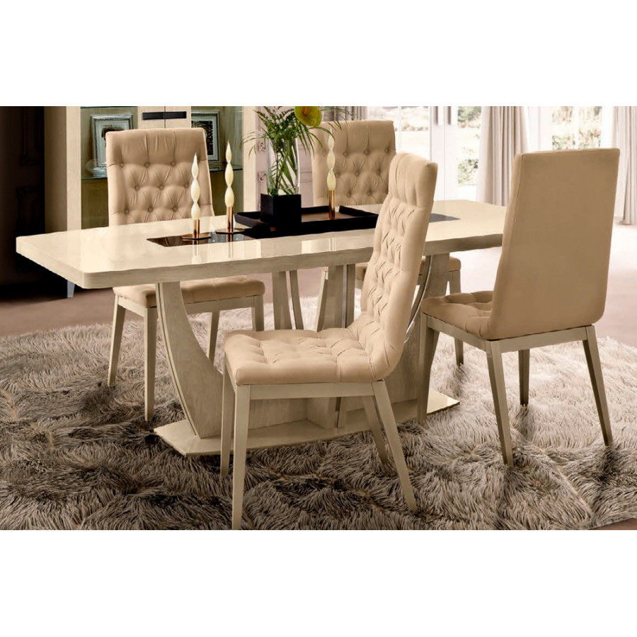 Camelgroup Ambra Midi Dining Table with Extension - Ivory