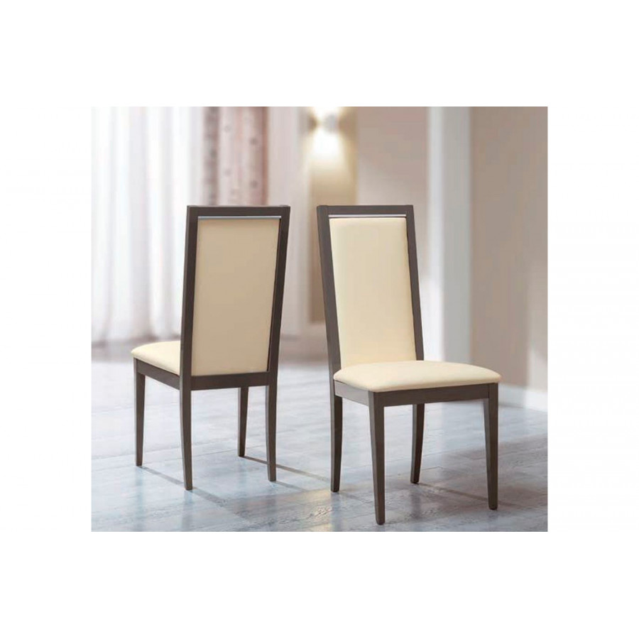 Camelgroup Roma Liscia Dining Chair - Ivory, Eco-Leather